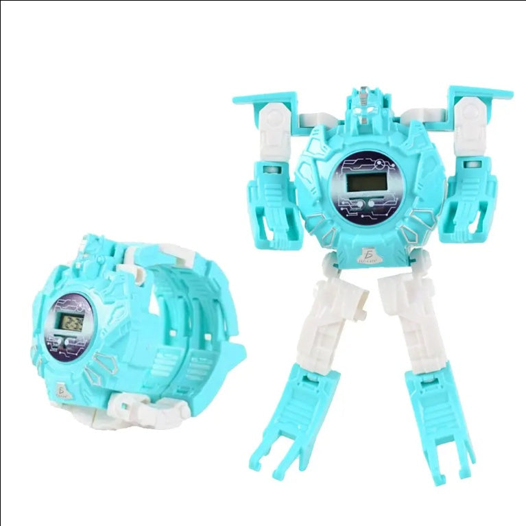 2-in-1 Transformer Robot Electronic Digital Desk Clock Table Clocks