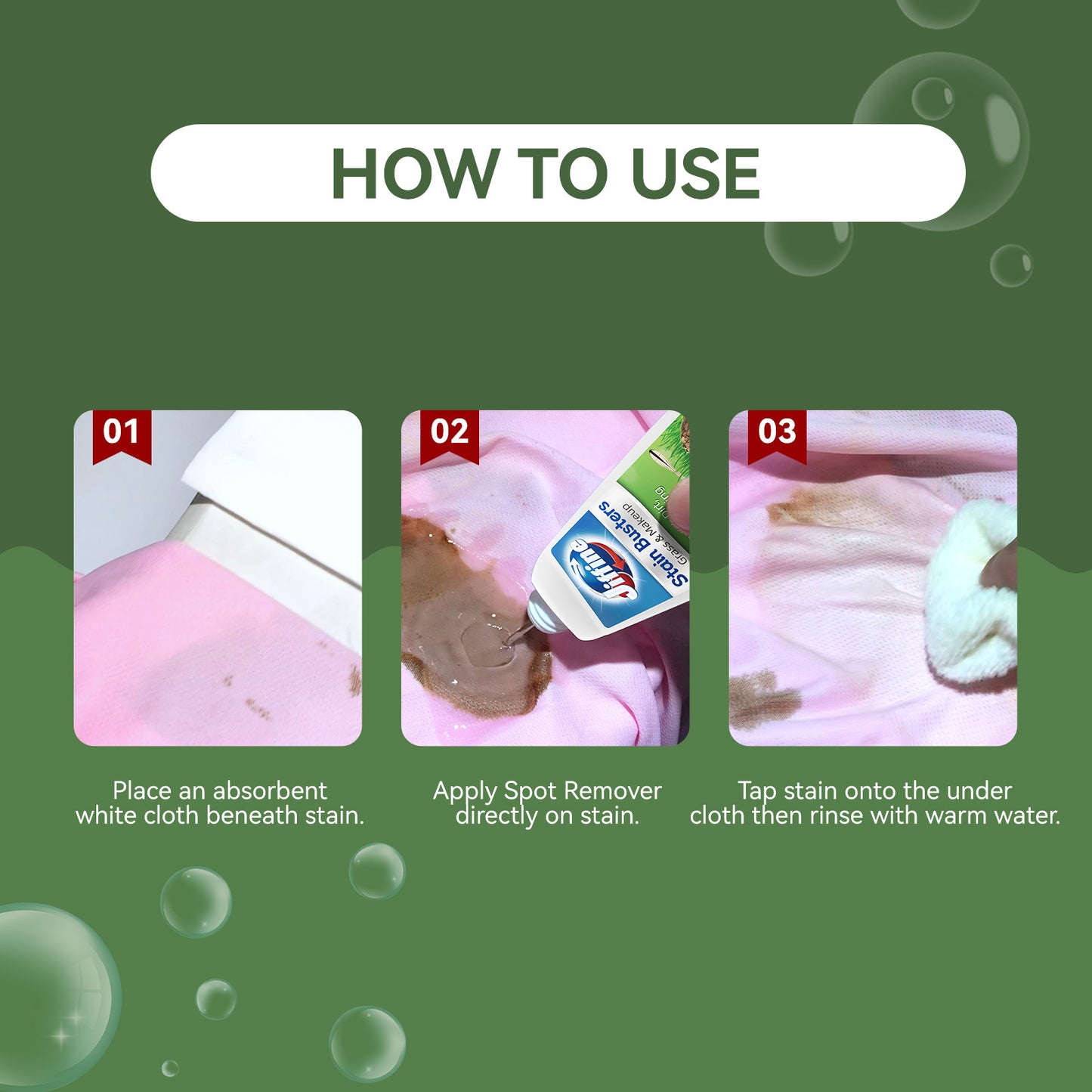 JIFFINE Grass Stain Cosmetic Stain Buster