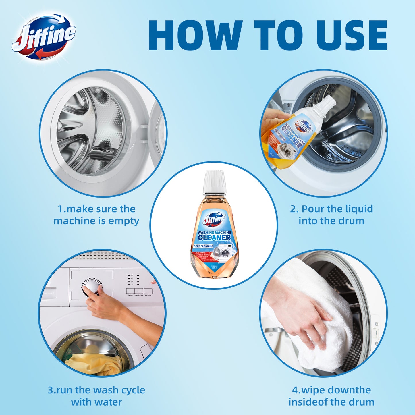 JIFFINE Washing Machine Cleaner