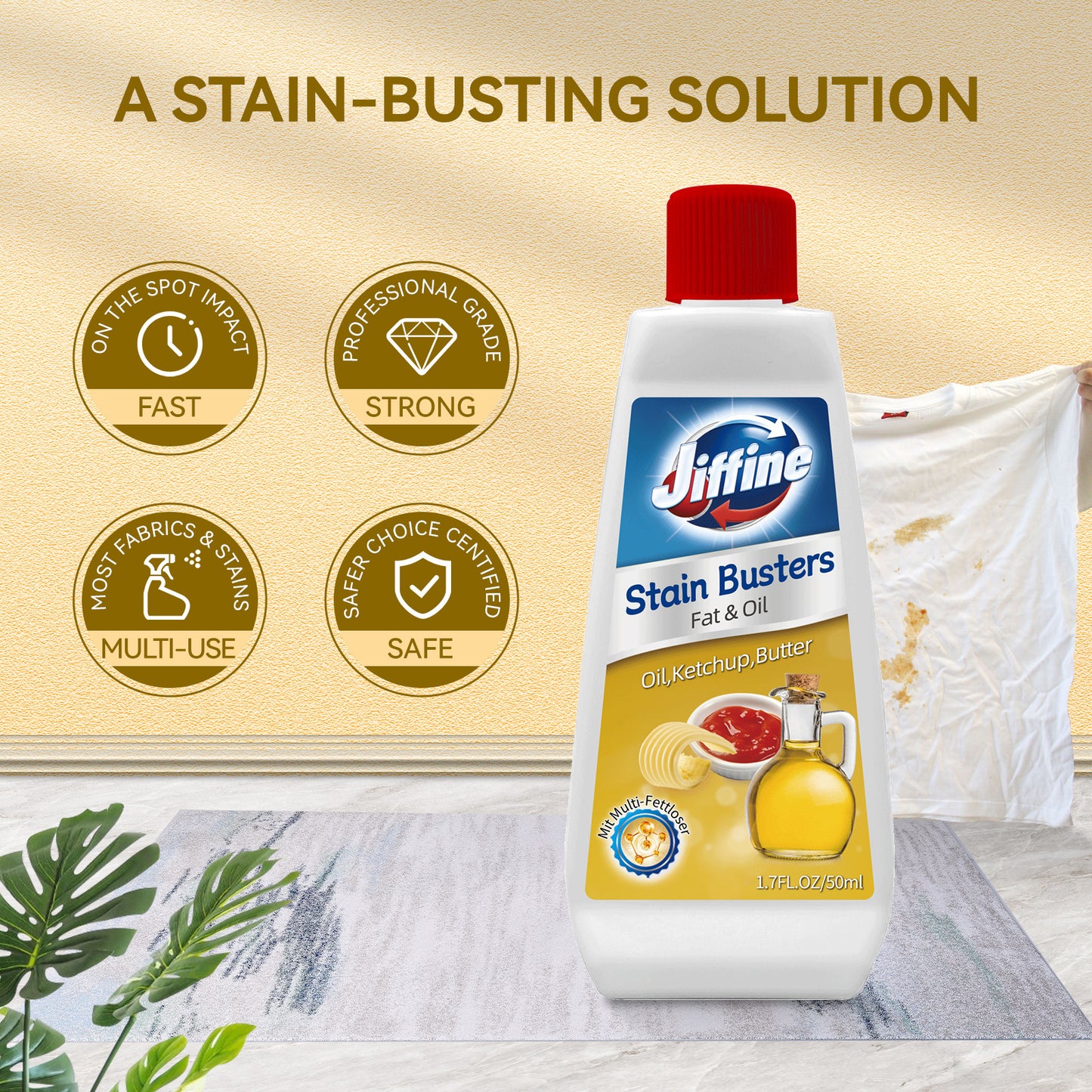 JIFFINE Fat Oil Stain Buster