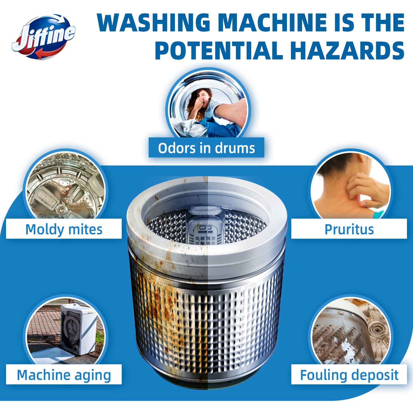 JIFFINE Washing Machine Cleaner