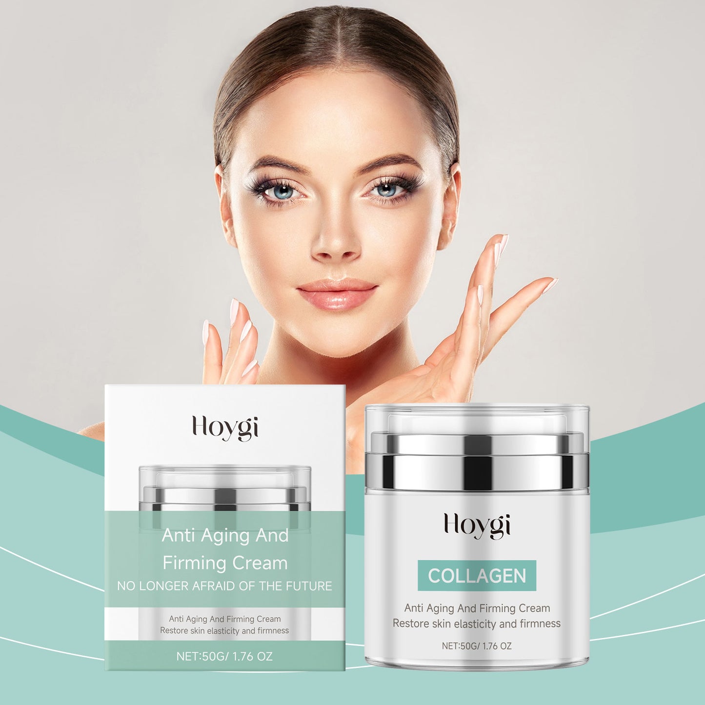 Hoygi Collagen Facial Treatment Cream Moisturizes, Evens Skin Tone, Firms Skin, And Rejuvenates The Skin
