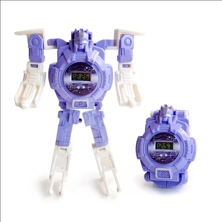 2-in-1 Transformer Robot Electronic Digital Desk Clock Table Clocks