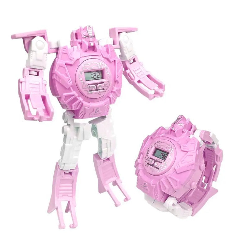 2-in-1 Transformer Robot Electronic Digital Desk Clock Table Clocks