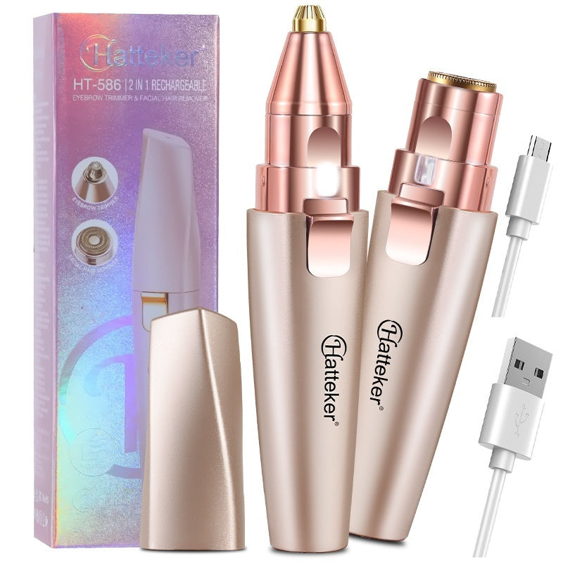2 In 1 Electric Eyebrow Shaping Device Women's Shaver