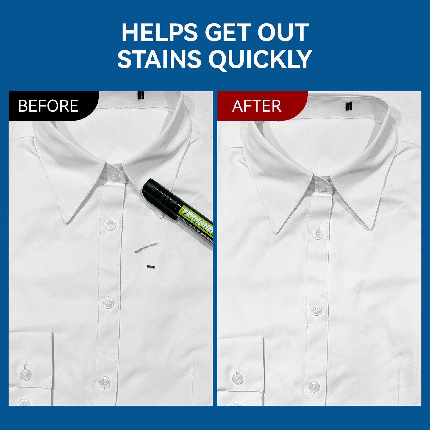 JIFFINE Marker Pen Black Water Pen Stain Buster